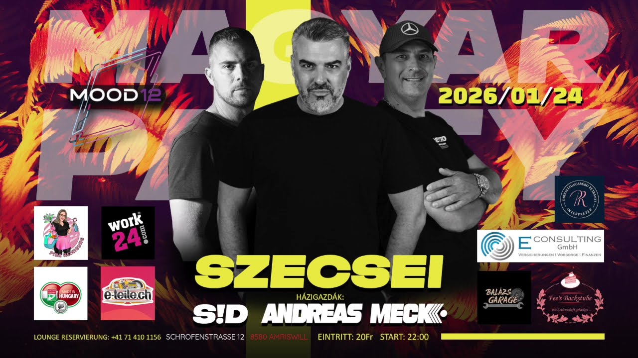SZECSEI - Hungarian Party - Mood 12 Club, Amriswil (CH) - 2026.01.24.
