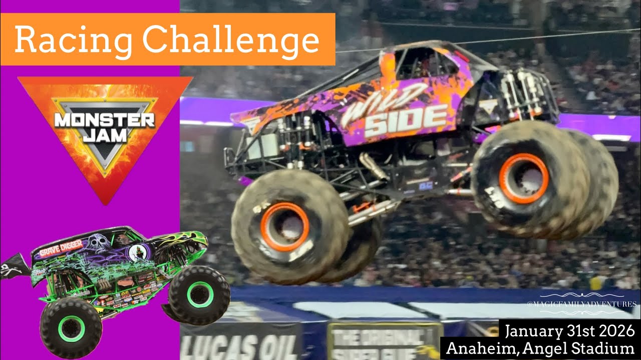 🏁[4K] Opening Ceremonies & Racing Challenge at Monster Jam Anaheim January 31st 🏟️