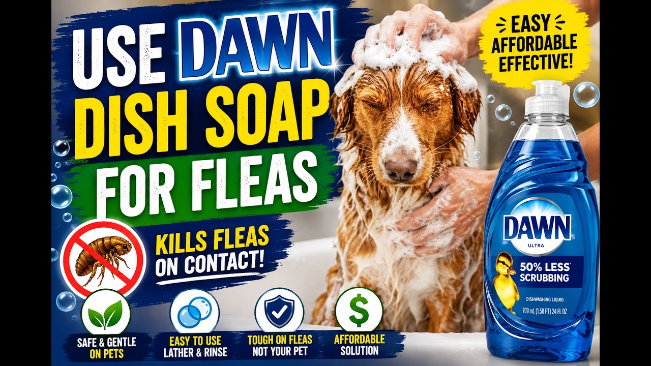 Does Dawn Dish Soap Kill Fleas? &  How to use Dawn dish soap for fleas