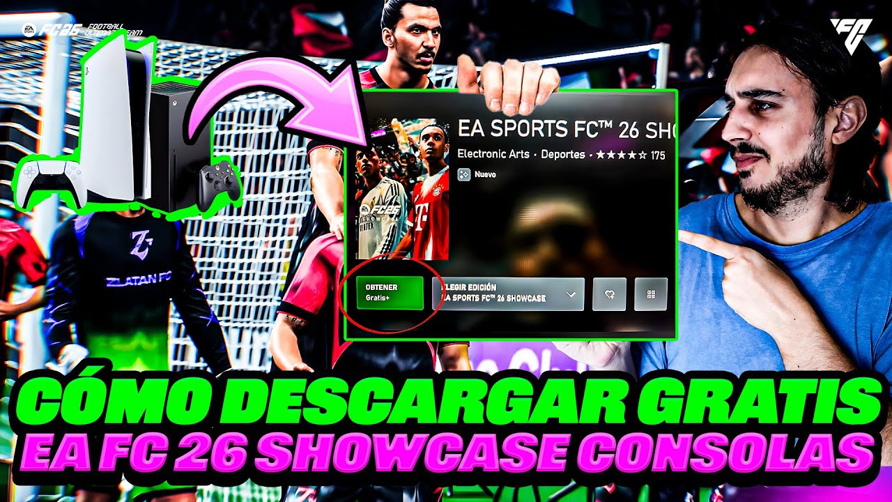 C&oacute;mo DESCARGAR GRATIS EA FC 26 SHOWCASE Para Consolas XBOX SERIES y PS5