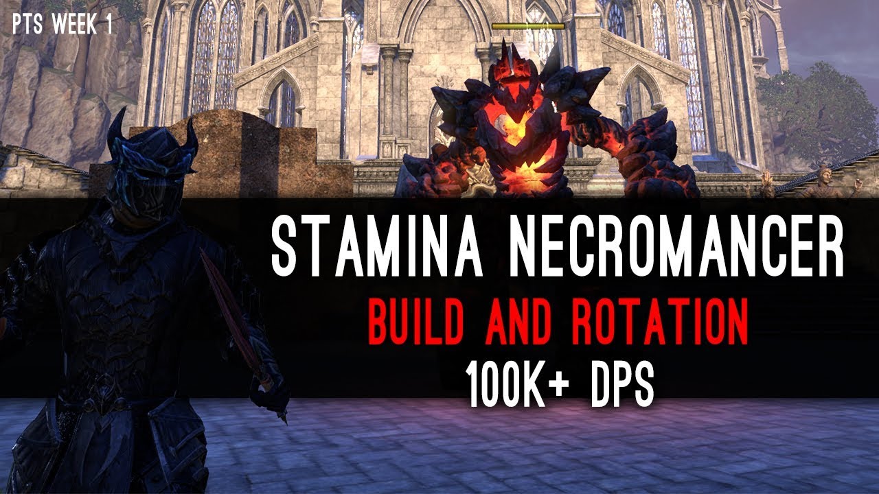 100k DPS - Stamina Necromancer DPS Test PvE - Elsweyr PTS Week 1