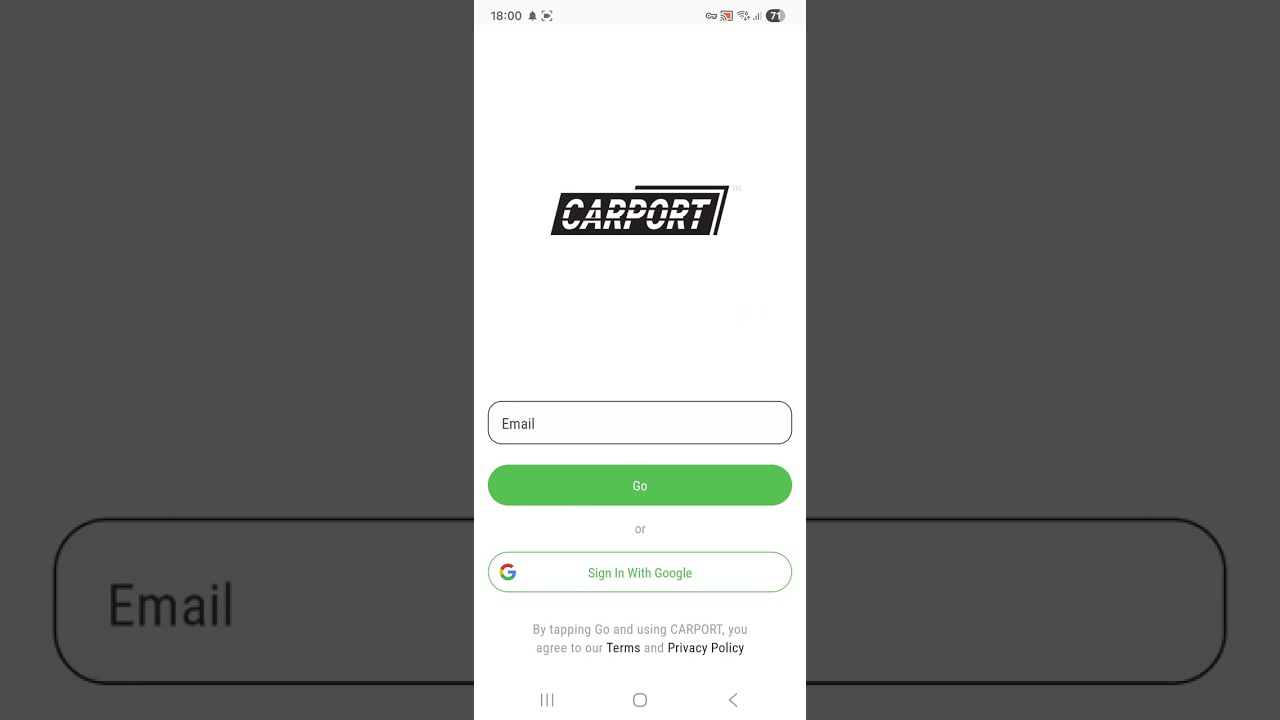 Carport in app