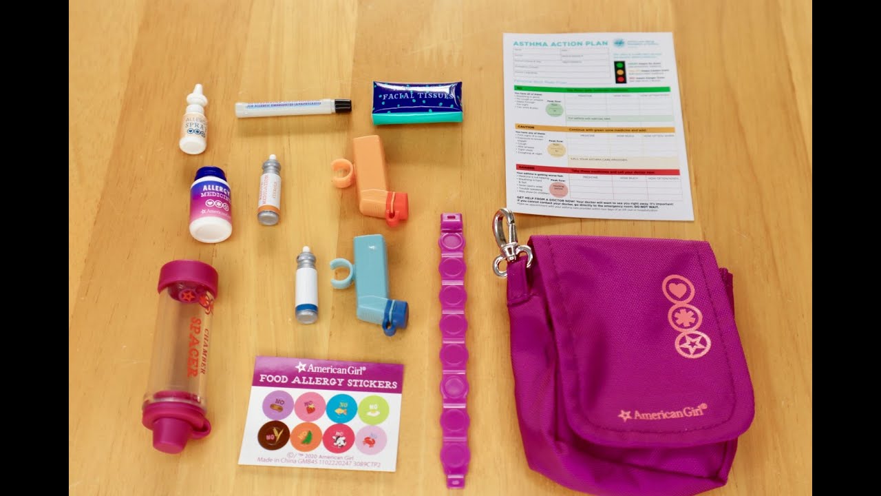 American Girl Asthma & Allergy Set ~ NEW