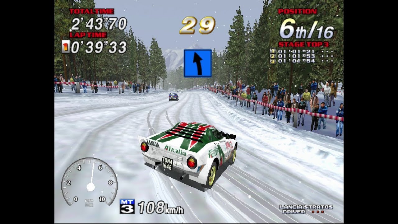 sega rally 2 (lancia stratos) ~ セガラリー2 ランチア・ストラトス [4'14