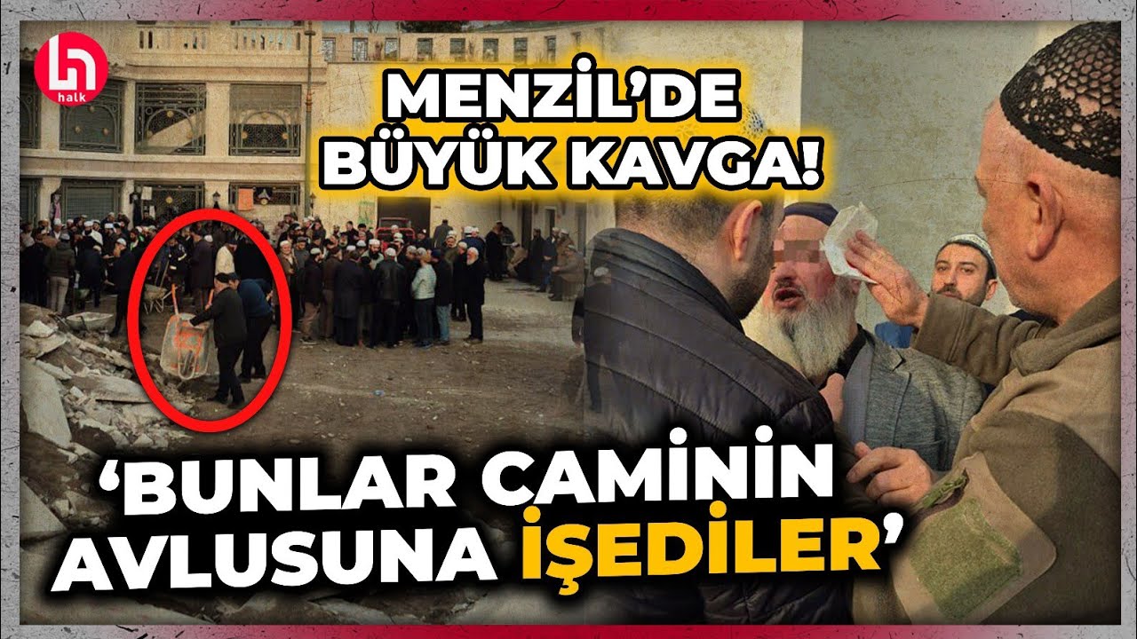 Menzil tarikatında kardeşler arasındaki mal kavgası kızıştı: Birbirlerine kazma küreklerle girdiler!