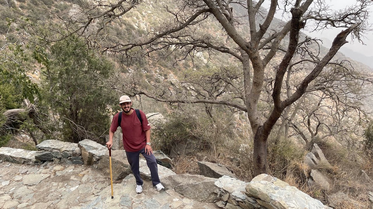 الطريق من النماص الى وادي الغيل - هايكنق - حنيذ 🥩 🧗‍♂️ Hiking