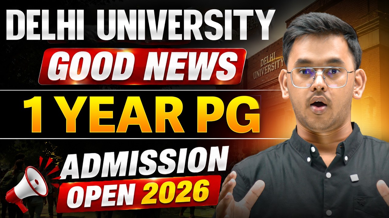 DU Without CUET PG | DU PG 1 Year Admission Open | How to Fill DU PG 1 Year Form 2026?