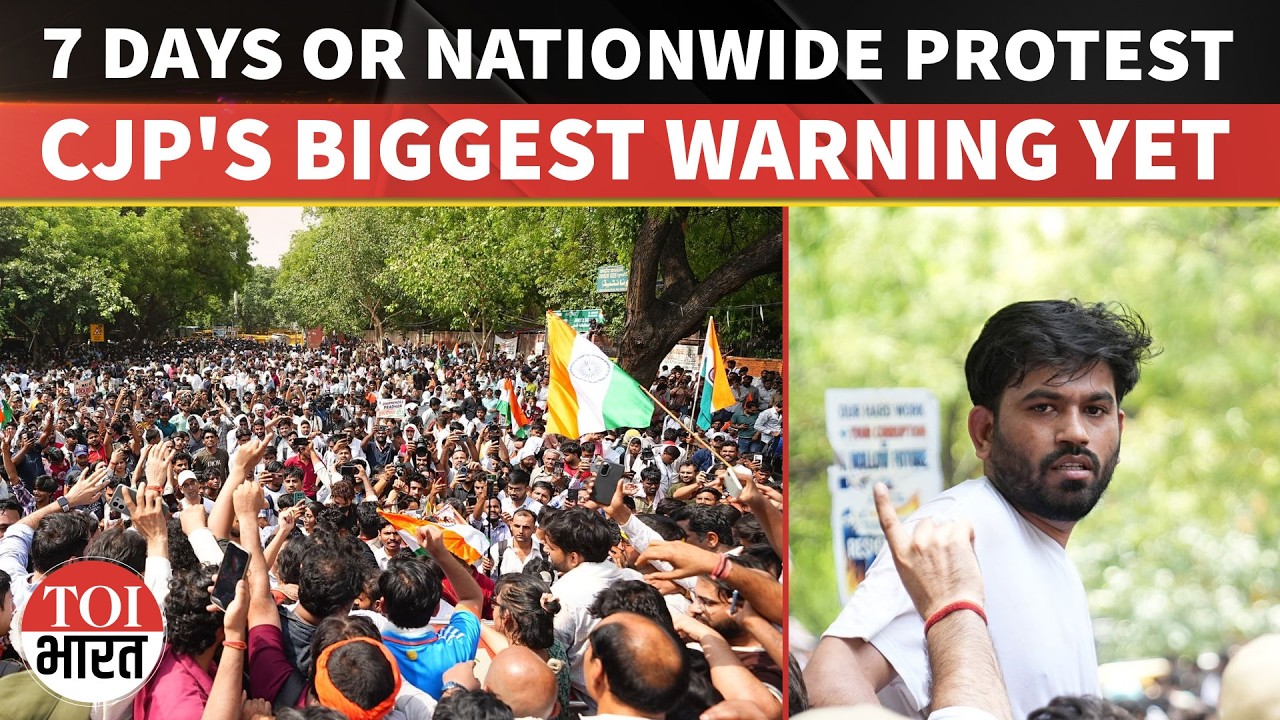 CJP Gives Centre 7-Day Deadline | Abhijeet Dipke Threatens Nationwide Protest Over Exam Row