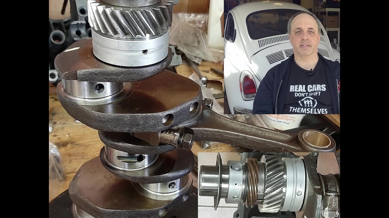 SuperBeetle rebuild: connecting rods onto crankshaft