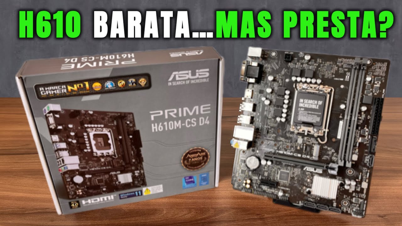 ✅ PRIME H610M-CS D4: A Placa-Mãe BARATA que Suporta i7 e 64GB! Vale a Pena em 2026?