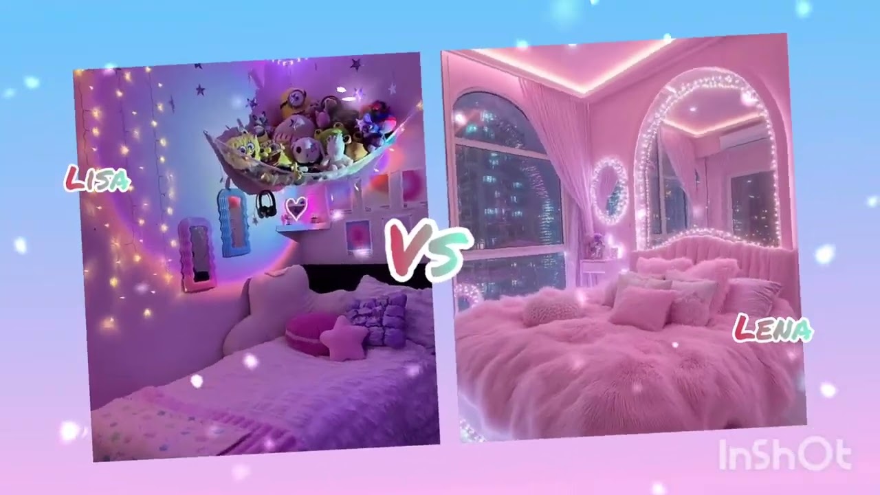 Lisa vs Lena#laxury 🩷#bedroomstyle #choices #lisaandlena #fashion #choices #viralvideo 