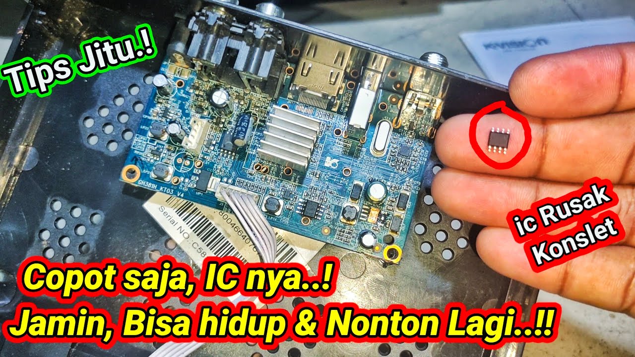 SERVIS KVISION MATOT, TANPA MENGGANTI IC POLARITAS YG RUSAK / KONSLET ..‼️