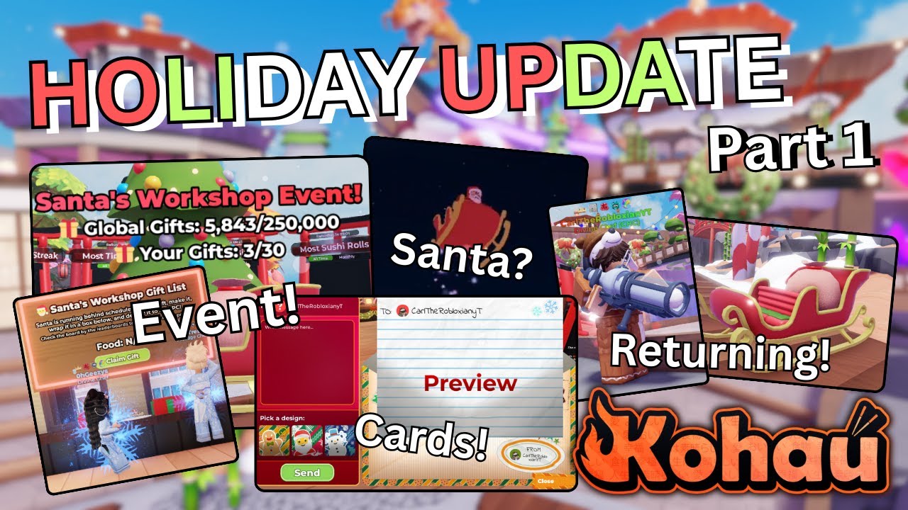 СОВЕРШЕННО НОВОЕ ПРАЗДНИЧНОЕ ОБНОВЛЕНИЕ (ЧАСТЬ 1) | Roblox Kohau Hibachi