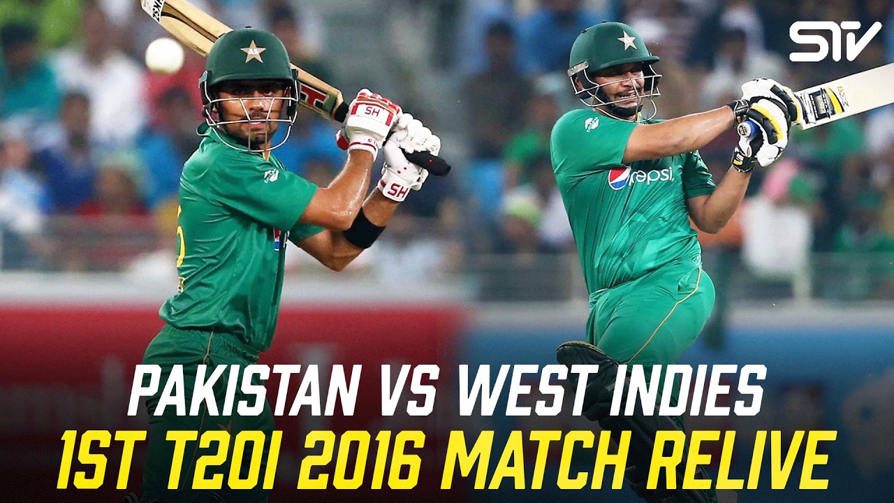 🔴 𝐑𝐄-𝐋𝐈𝐕𝐄 | Babar & Khalid Seal Easy Chase | Pakistan vs West Indies | 1st t20I, 2016 | PCB | M3L1K