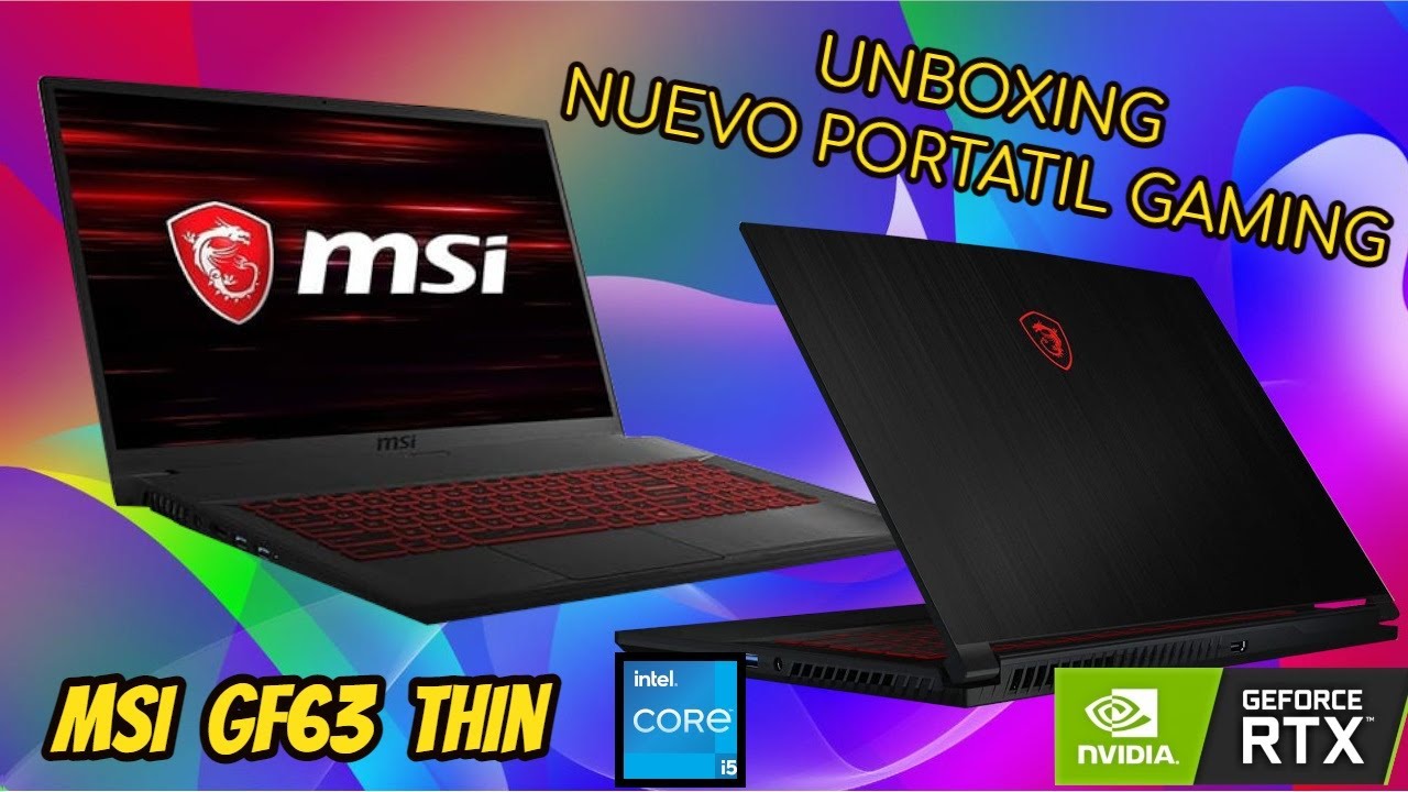 💻 MSI GF63 THIN - Laptop Gaming con RTX 3050