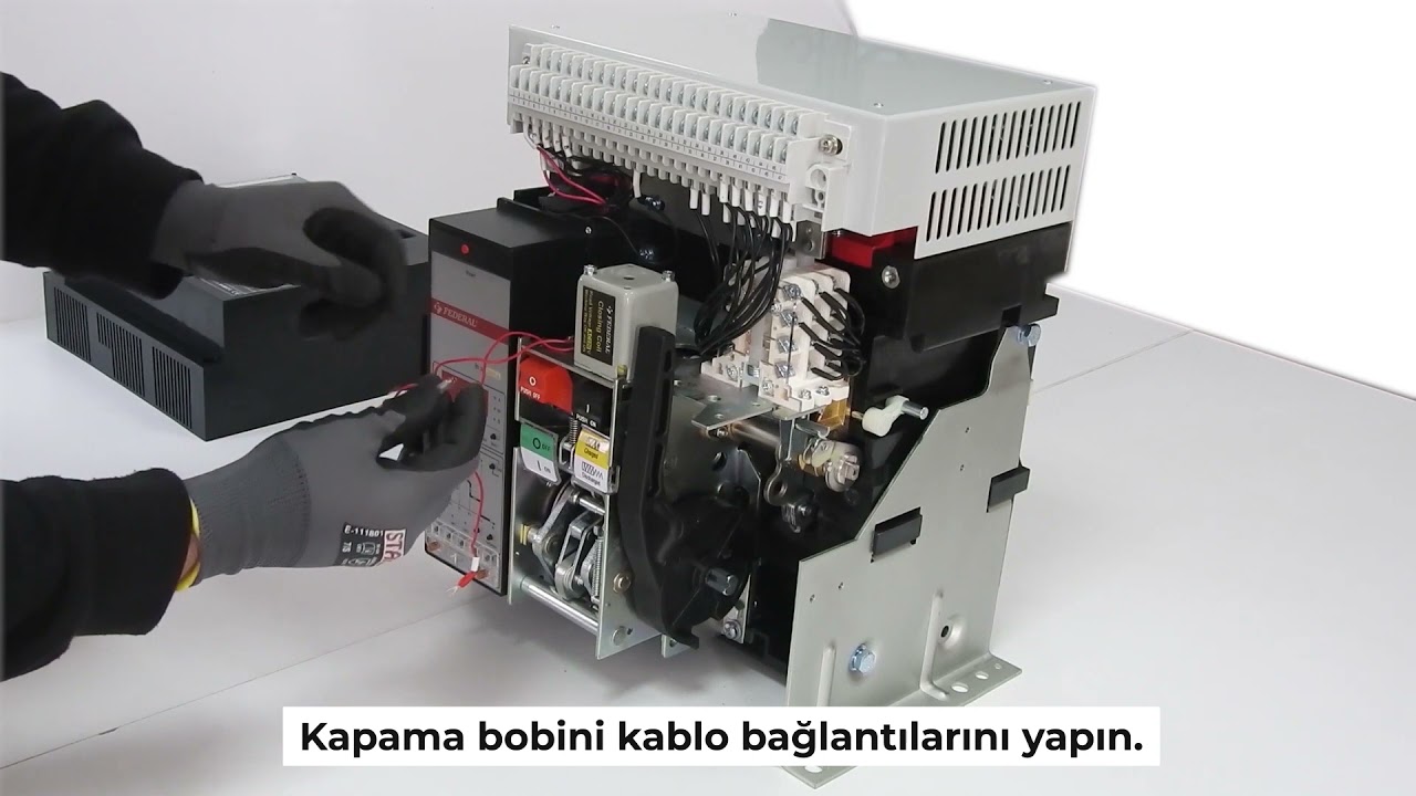 Açık Tip Devre Kesici Kapama Bobini Montaj Videosu