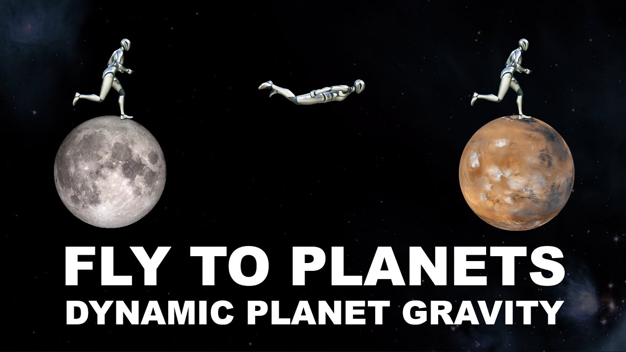 Unreal Engine 5 Planet Gravity System #2 - Fly Between Planets