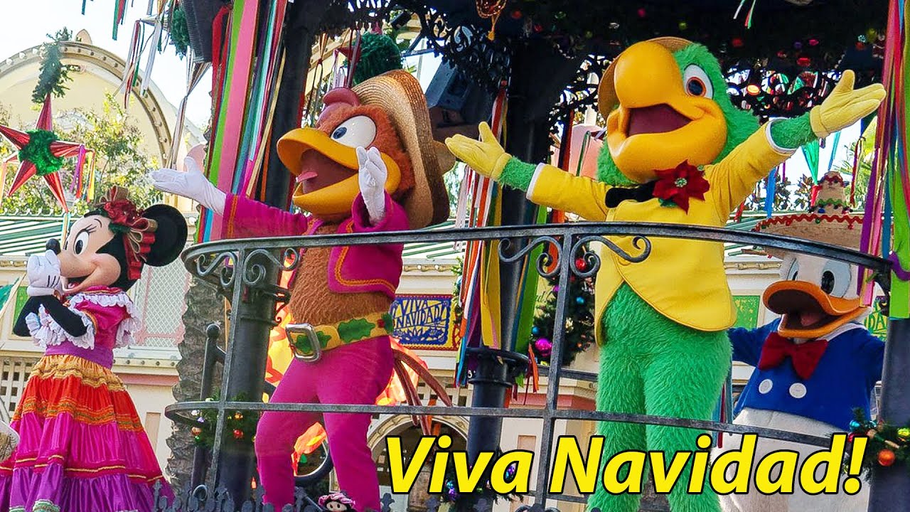 ¡Viva Navidad! Street Party w/Three Cabelleros - Disney California Adventure Show - Disneyland 2022
