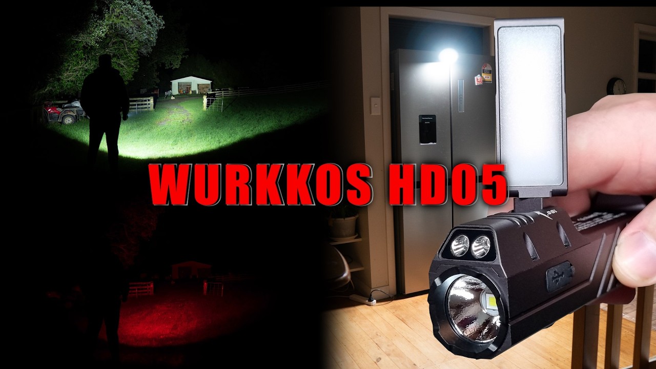 Фонарь Wurkkos HD05 &mdash; белый, красный, УФ-подсветка + поворотный боковой фонарь! Отличный фонарь!