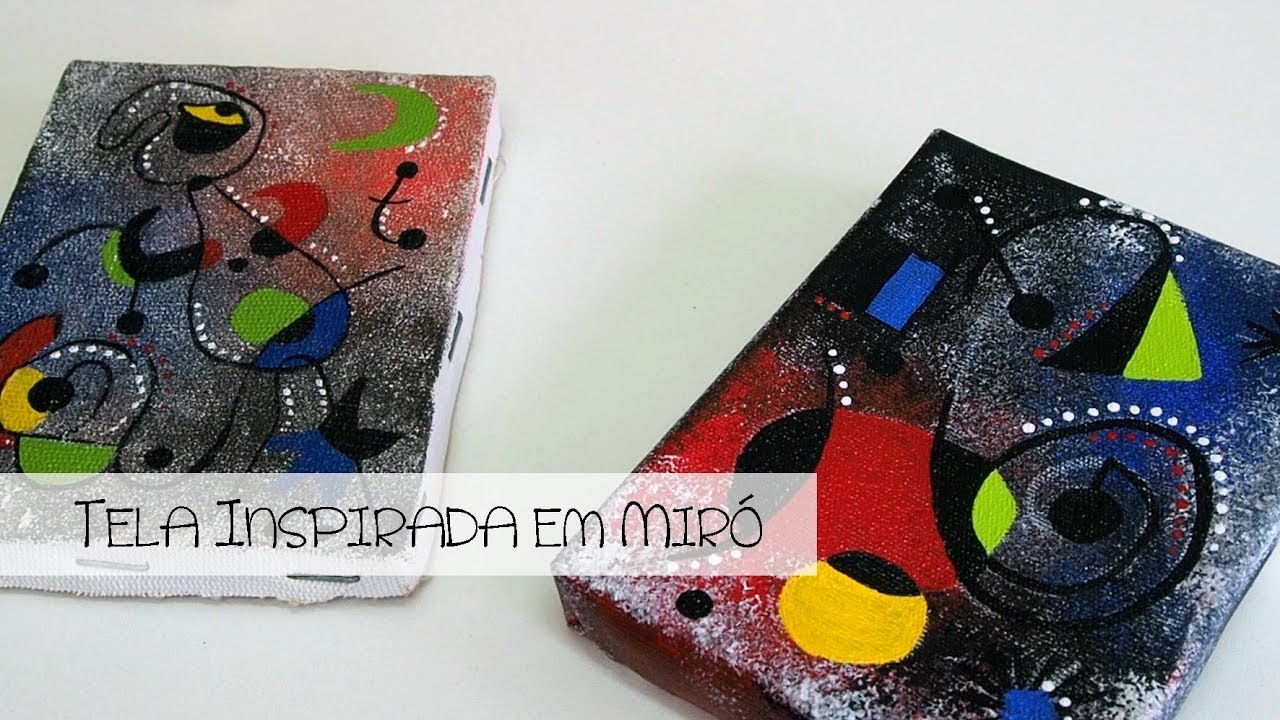 Pinturas Inspiradas em Grandes Artistas - Miró