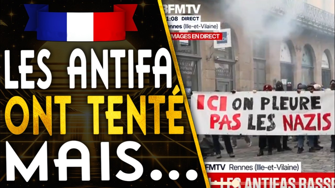 🇫🇷QUENTIN - LES ANTIFAS ONT TENTÉ DE PERTURBER LA MARCHE
