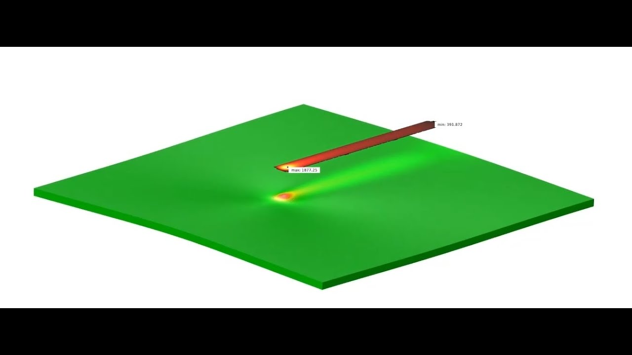 Thermal stress analysis of COMSOL laser welding   comsol 激光焊接热应力分析