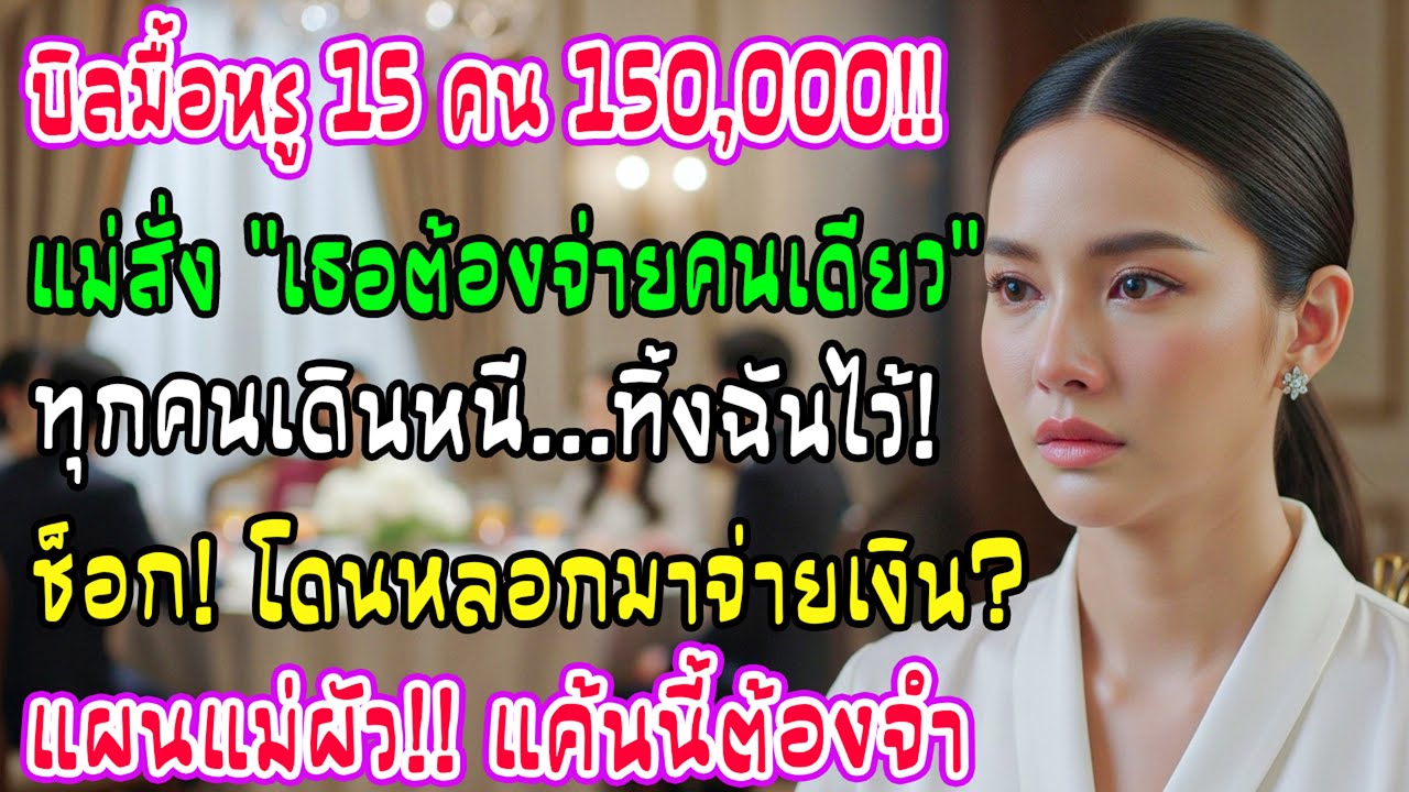 พาญาติ 15 คนกินหรู บิล 1.5 แสน แม่ผัวโยนภาระให้ฉันจ่าย 