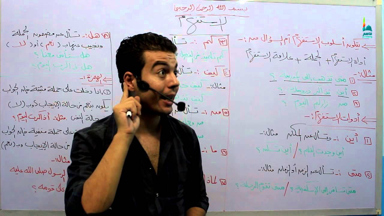 لغتى الخالدة   اول متوسط   الاستفهام