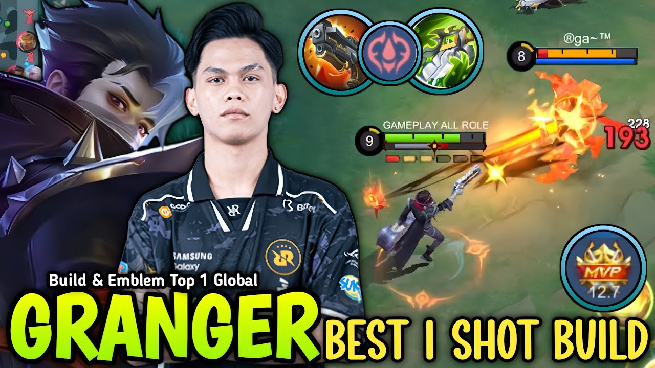 THANK YOU RRQ SKYLAR FOR GRANGER BEST 1 SHOT BUILD IN GOLD LANE META 😱 - BUILD TOP 1 GLOBAL GRANGER