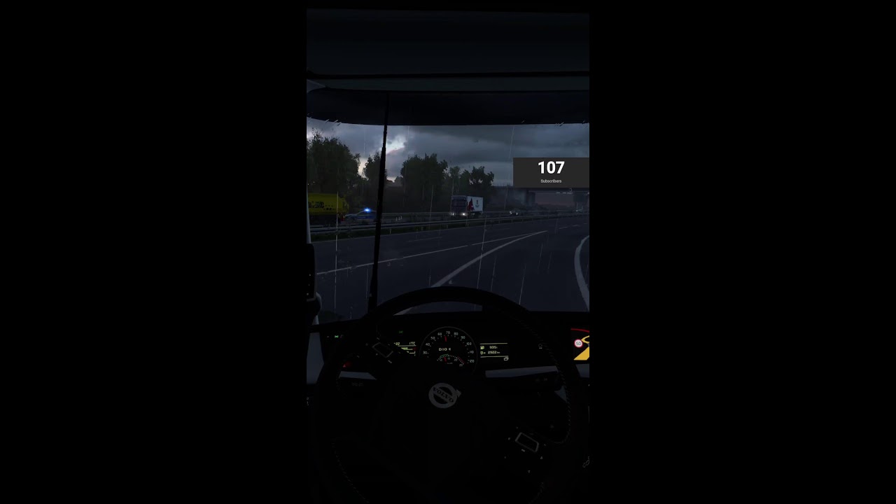 Playing Euro Truck Simulator 2