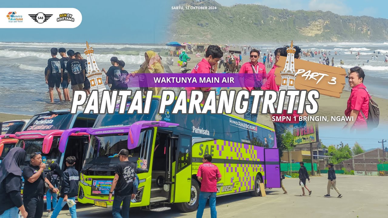 PANTAI PARANGTRITIS | OUTDOOR LEARNING SMPN 1 BRINGIN | [PART 3] BERSAMA PO.SAE & ENVIRO NUSA TOUR