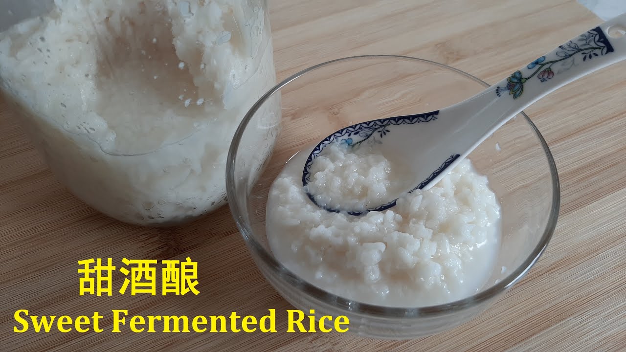 甜酒酿Sweet Fermented Rice蜜甜酒酿一个酒饼丸到底适合做多少的酒酿Honey-Like Sweetness