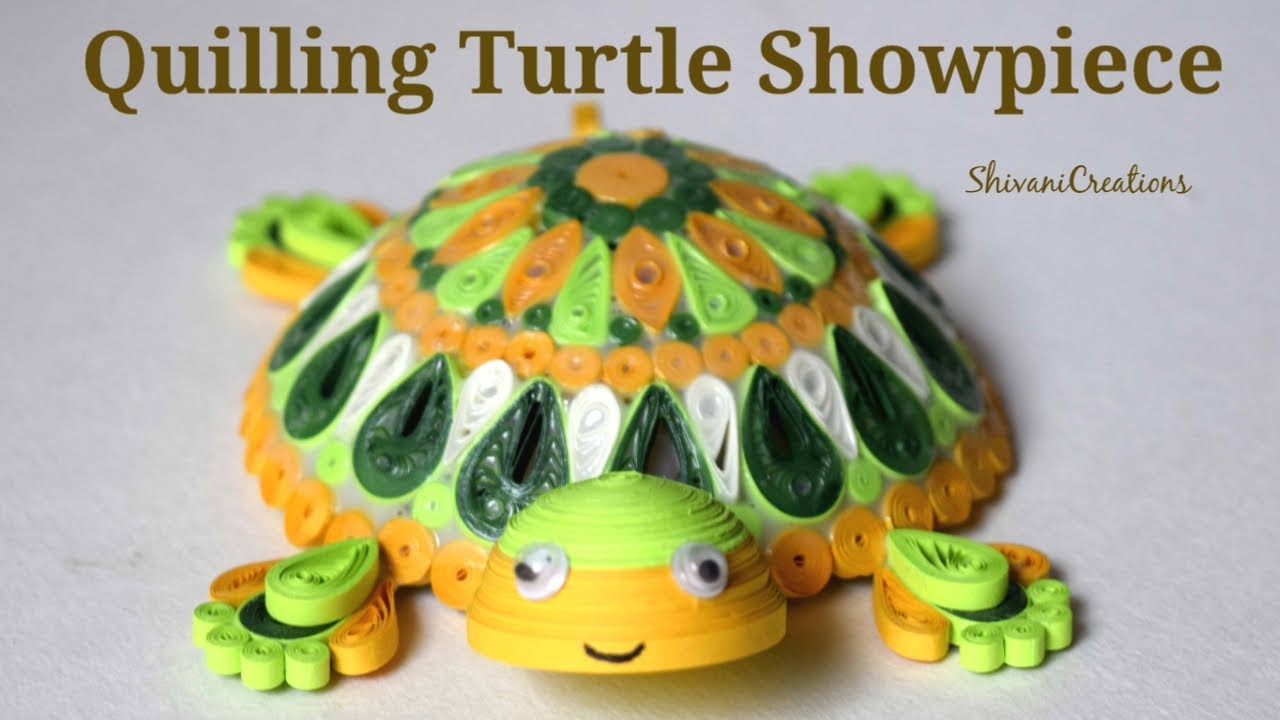 Quilling Turtle Showpiece/ Paper Turtle