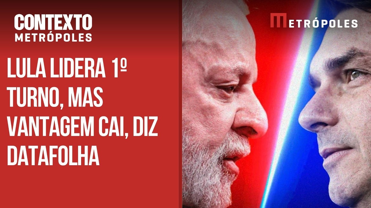 Datafolha: Lula lidera os cenários de 1º turno, mas vantagem diminui