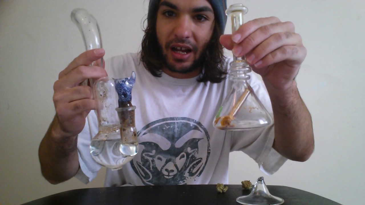 Smoking Weed From A Broken Bong