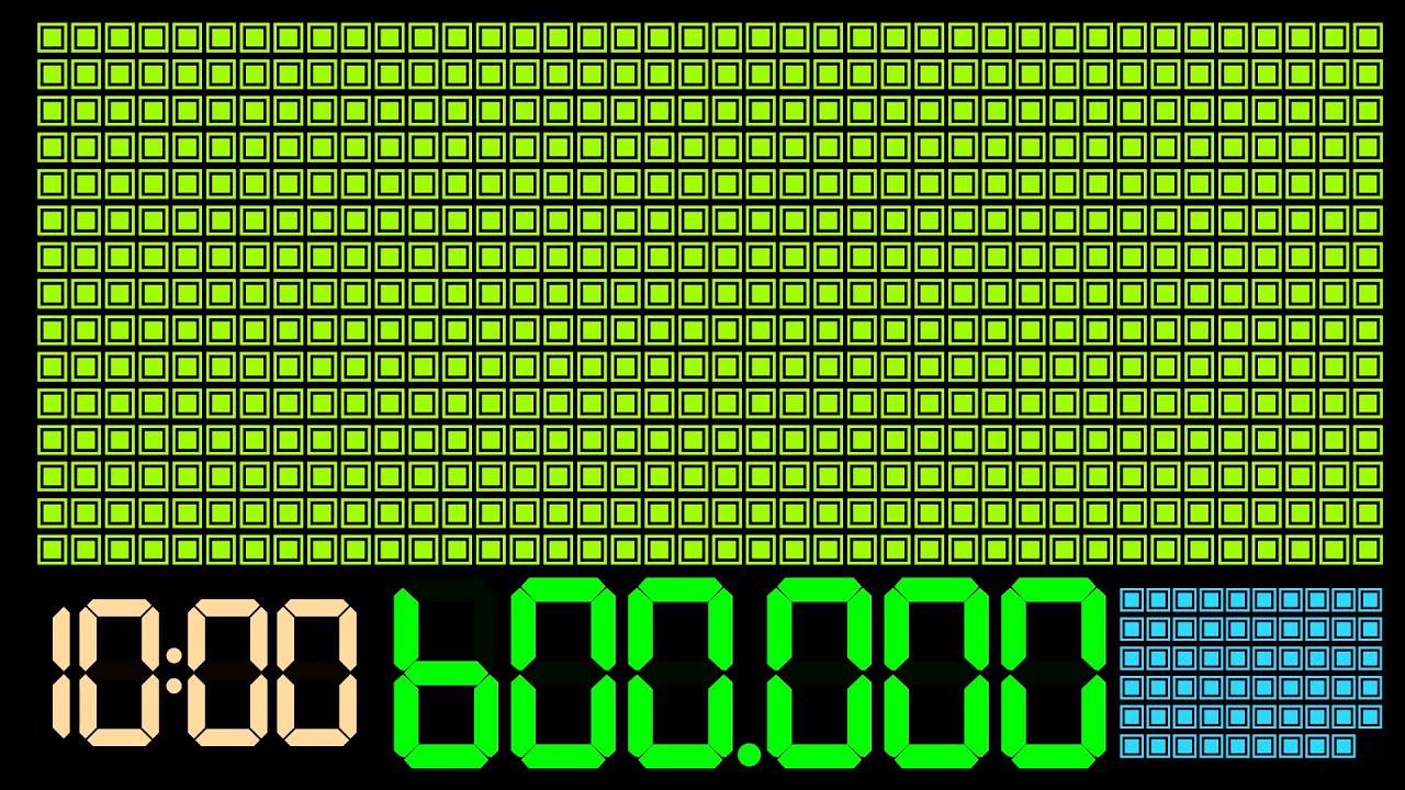 BCG 10 Minutes Countdown (LED 40x15,10x6 Display,60 FPS) Remix BBC World News Countdown 2023 V.10
