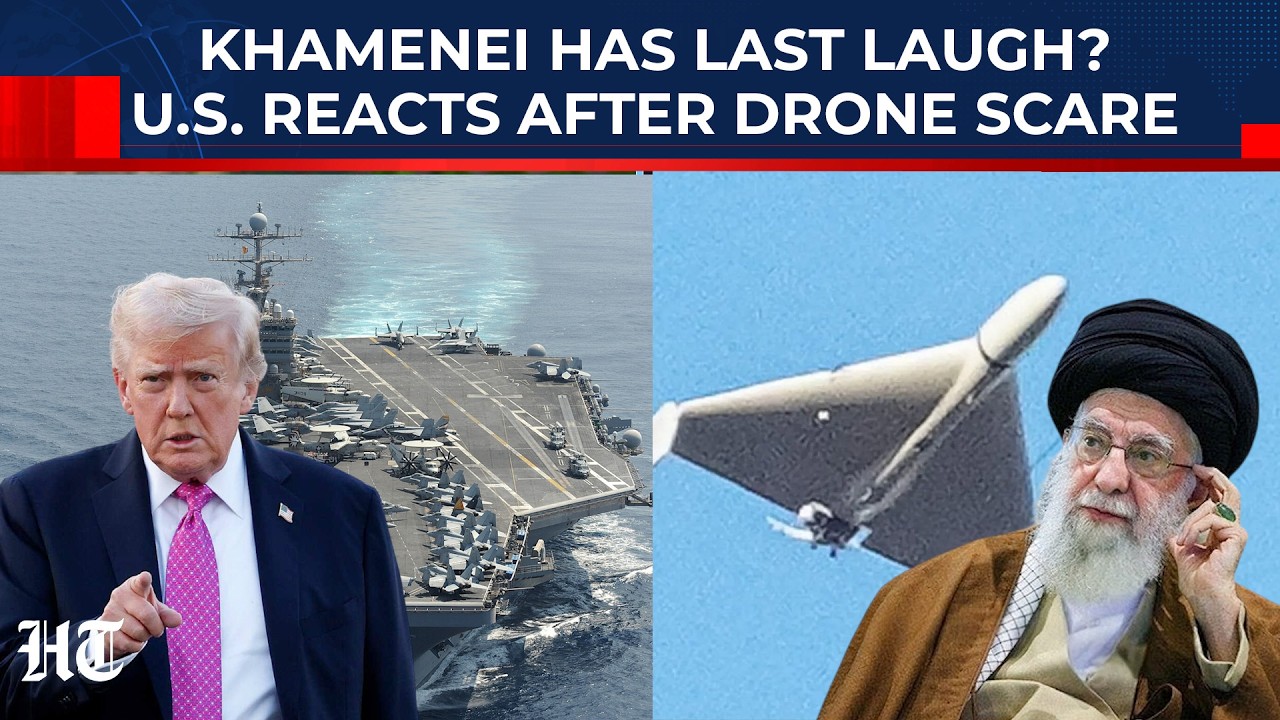 US' 1st Reaction After Fighter Jet Downs Iran Drone Near USS Lincoln: Trump Scared, Khamenei Laughs?