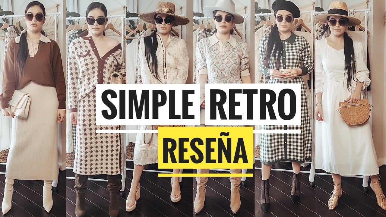 OUTFITS RETRO| SIMPLE RETRO RESEÑA| OUTFITS DE MODA RETRO| PRENDAS RETRO⭐️YISSEL G⭐️