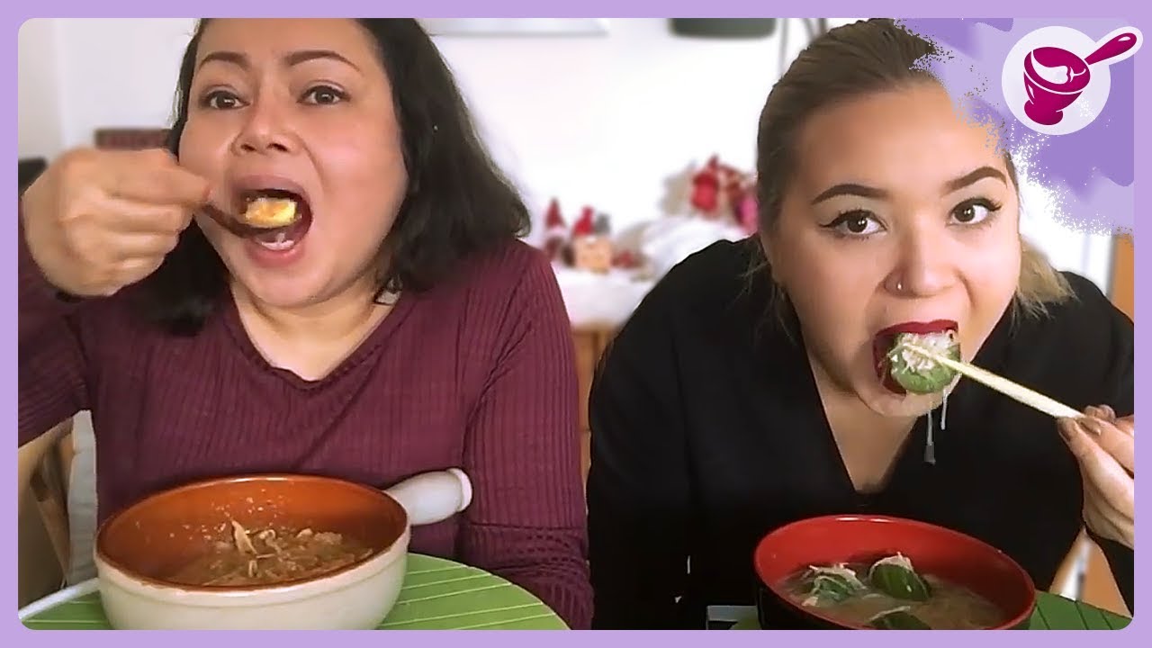 Eating Rice Congee to welcome the New Year with Yainang -- ft. Camilla & her favorite dish