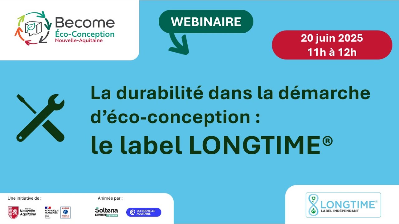 Webinaire : la Durabilité avec le label LONGTIME