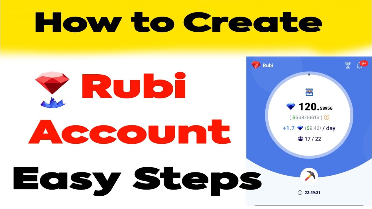 how to create Rubi network account | Rubi network new update | Rubi app