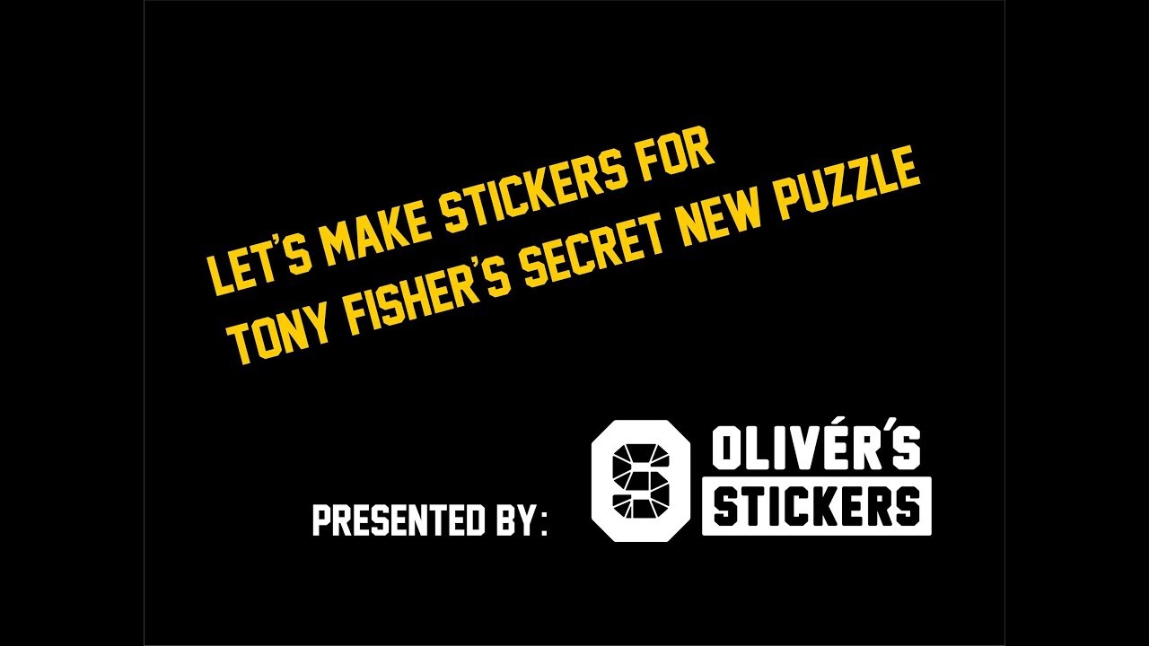 Let's make stickers for Tony Fisher's secret puzzle
