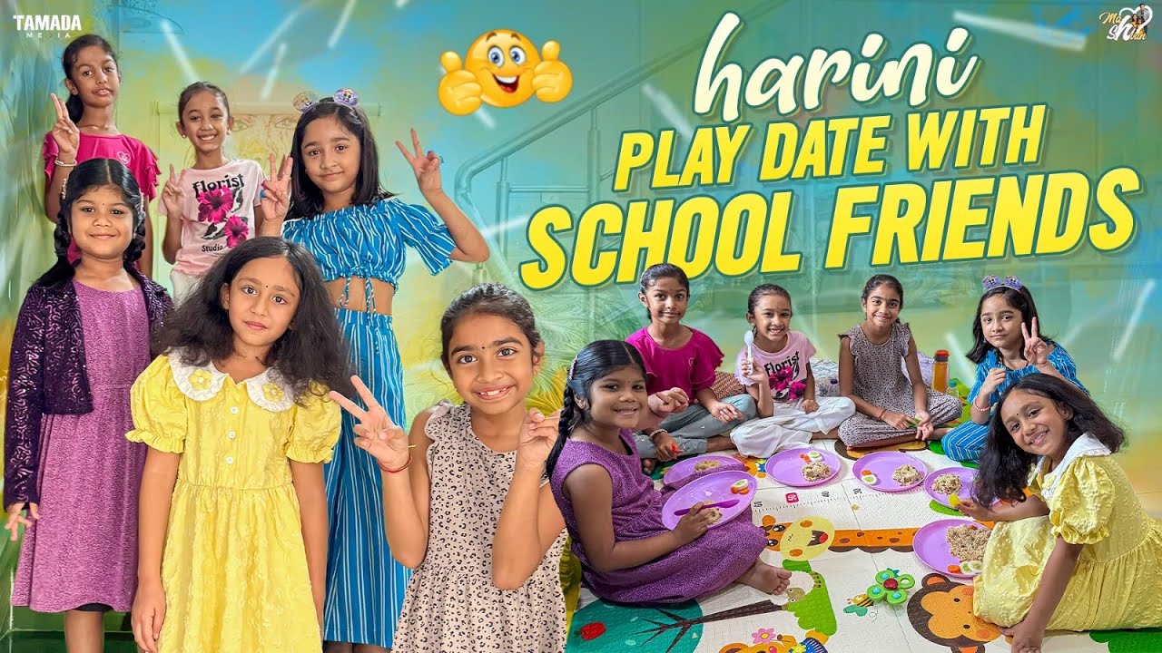 Harini play date with School Friends  || Mahishivan || Tamada Media