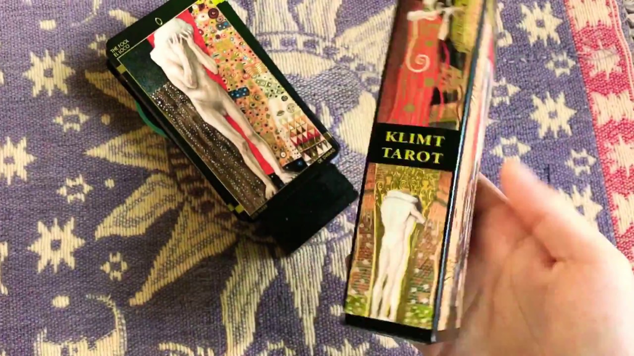HD Golden tarot of Klimt full deck flip through