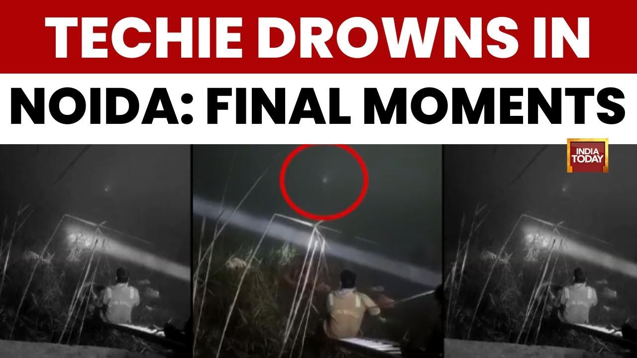 Caught on Camera: Noida Techie&rsquo;s Final Moments Before Drowning | Yuvraj Mehta's Final Moments