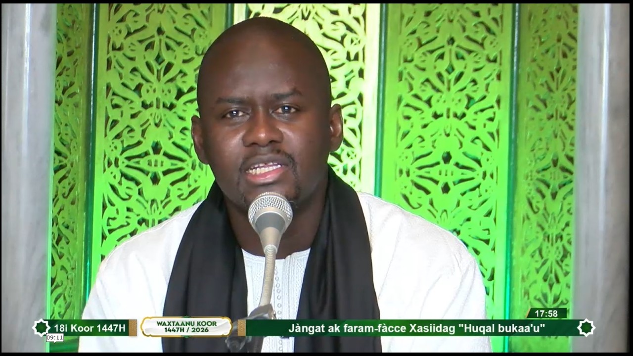 🔴 DIRECT – Grande Mosquée de Touba | Conférence de S Mame Mor Hamdy Mbacké–18 Jour Ramadan