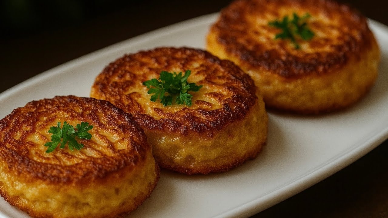 Crispy potato pancakes! A simple homemade recipe. The grandchildren were delighted!