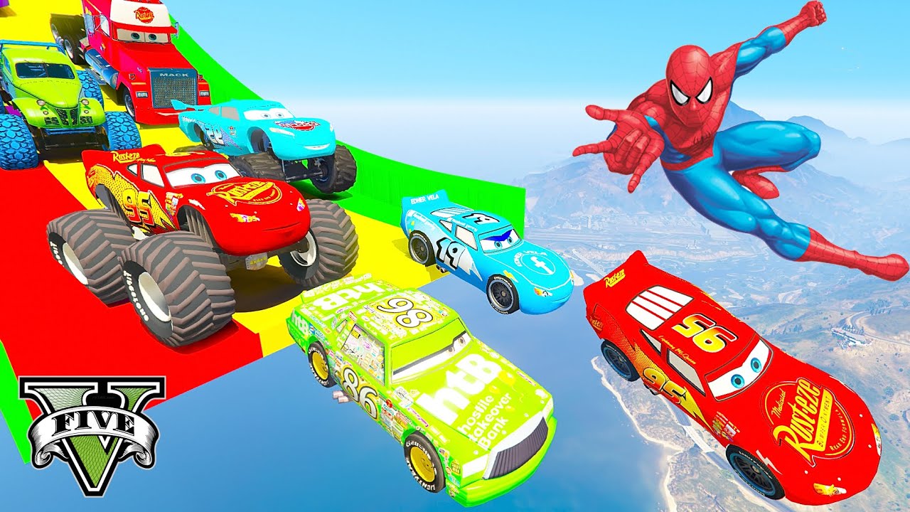 GTA V Epic New Stunt Race For Car Racing Challenge by Trevor and Shark #789