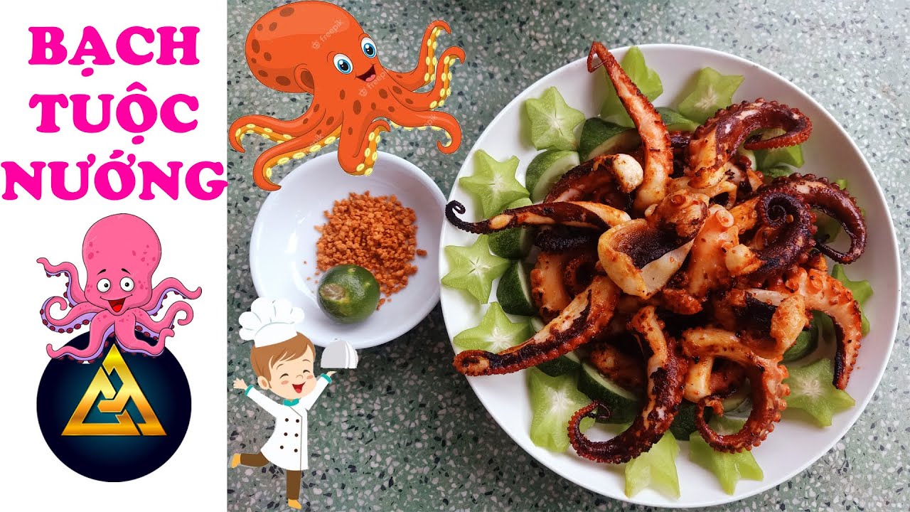 BẠCH TUỘC NƯỚNG SA TẾ - GRILLED OCTOPUS WITH SATAY SAUCE | DDT TUBBY