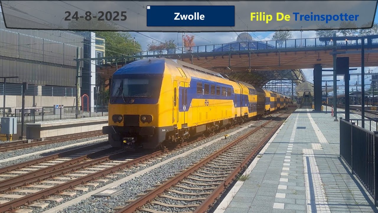 Treinen op station Zwolle - 24 augustus 2025